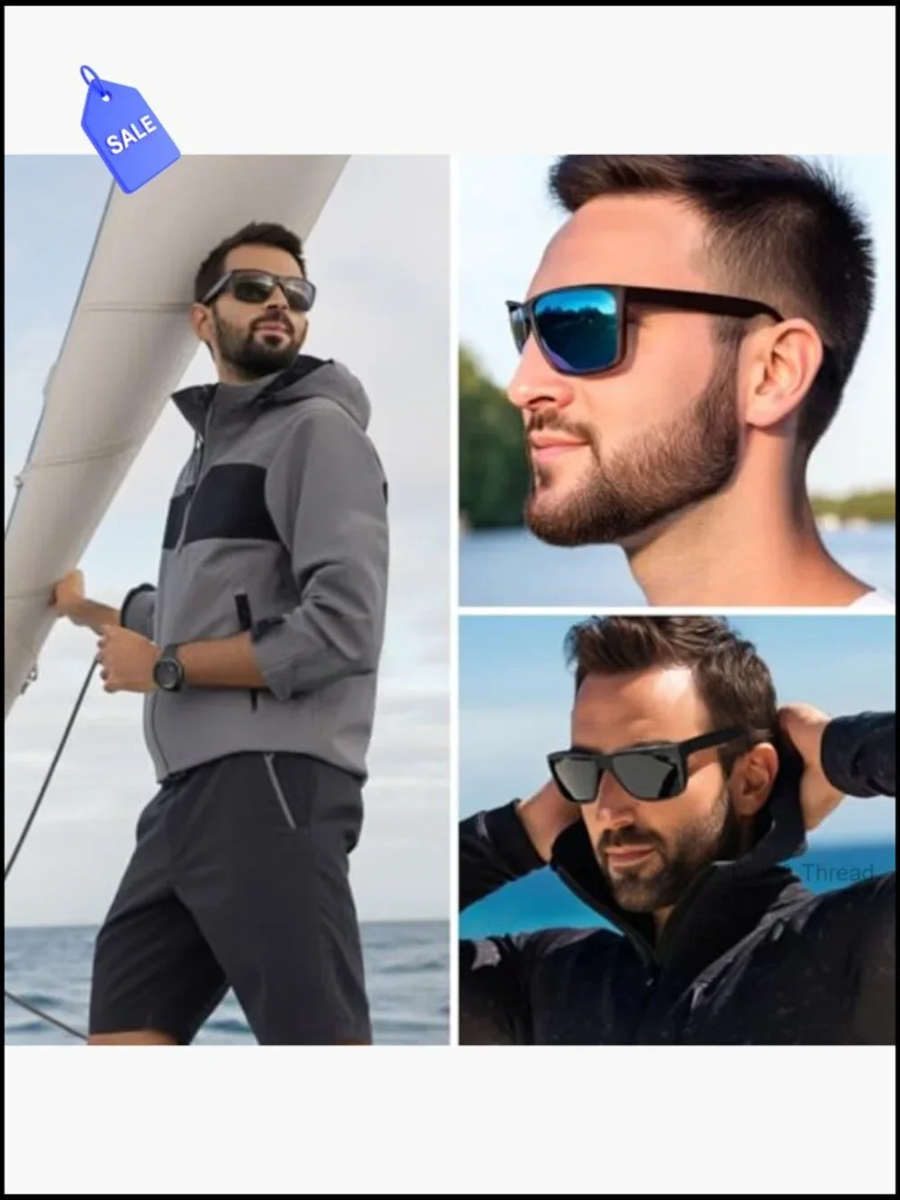 TR90 Ultralight Sunglasses UV400 Protection Wide Fit XL